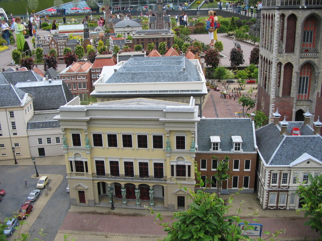 Scale models of the Winkel van Sinkel shop and other buildings from Utrecht at the Madurodam miniature park