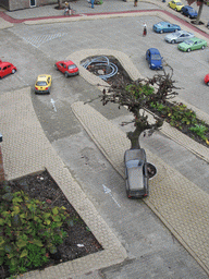 Scale models of cars at the Madurodam miniature park