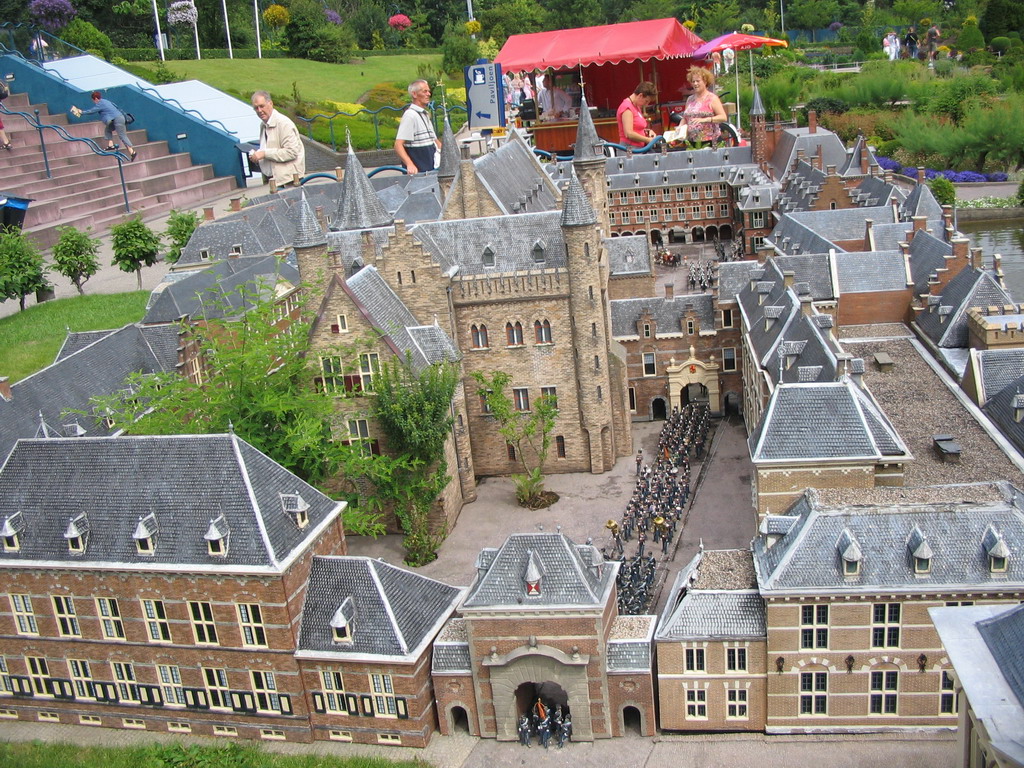 Scale model of the Binnenhof buildings of The Hague at the Madurodam miniature park