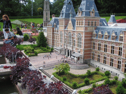 Scale model of the Rijksmuseum of Amsterdam and the Dom Tower of Utrecht at the Madurodam miniature park