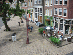 Scale model of the terrace of a pub at the Madurodam miniature park