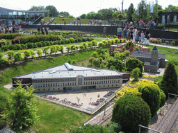 Scale models of several buildings at the Madurodam miniature park