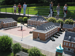 Scale model of the Koning Willem I Kazerne building of Den Bosch at the Madurodam miniature park