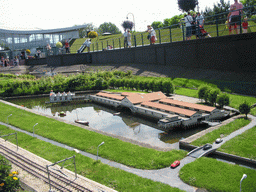 Scale model of the Broeker Veiling building of Broek op Langedijk at the Madurodam miniature park