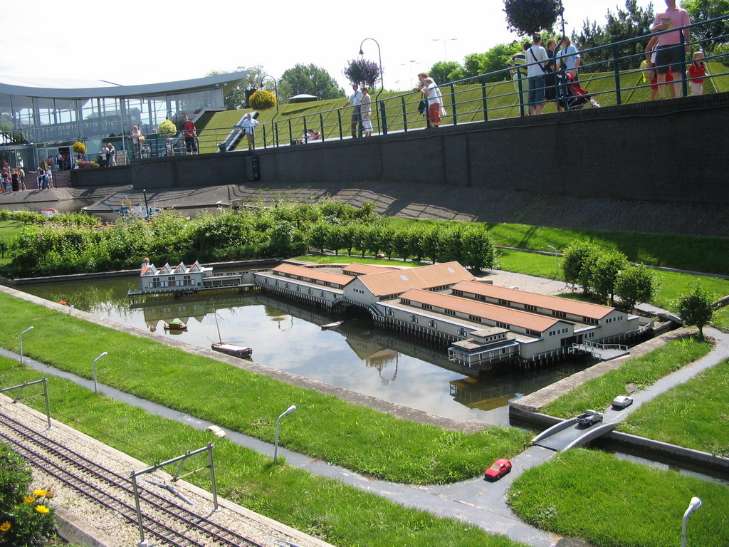 Scale model of the Broeker Veiling building of Broek op Langedijk at the Madurodam miniature park