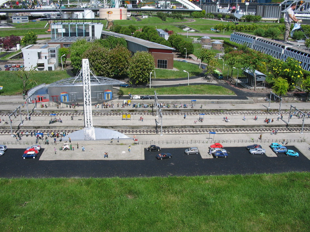 Scale model of the Rotterdam Blaak Railway Station at the Madurodam miniature park