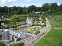 Scale model of several buildings at the Madurodam miniature park