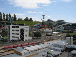 Scale models of the Bouwhuis building of Zoetermeer and other buildings at the Madurodam miniature park