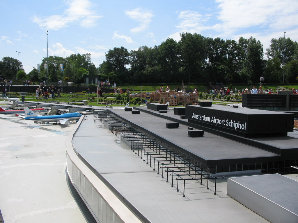 Scale model of Schiphol Airport at the Madurodam miniature park