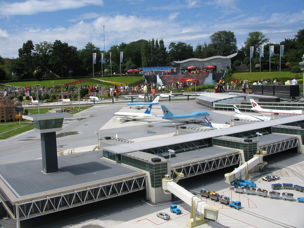 Scale model of Schiphol Airport at the Madurodam miniature park