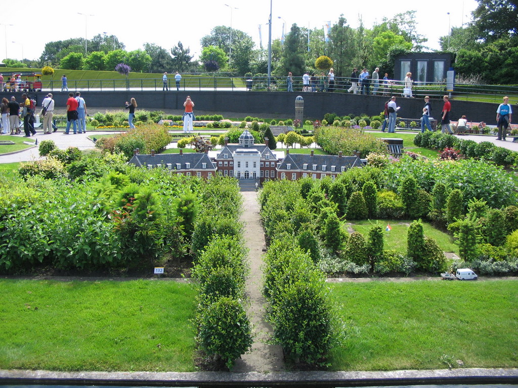 Scale model of the Huis ten Bosch palace of The Hague at the Madurodam miniature park
