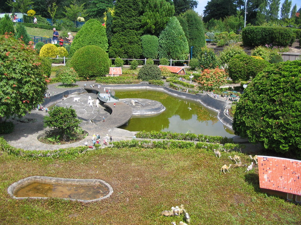 Scale model of the Diergaarde Blijdorp zoo of Rotterdam at the Madurodam miniature park