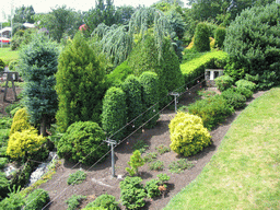 Scale model of a cable lift at the Madurodam miniature park