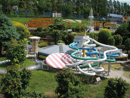 Scale model of a swimming pool at the Madurodam miniature park