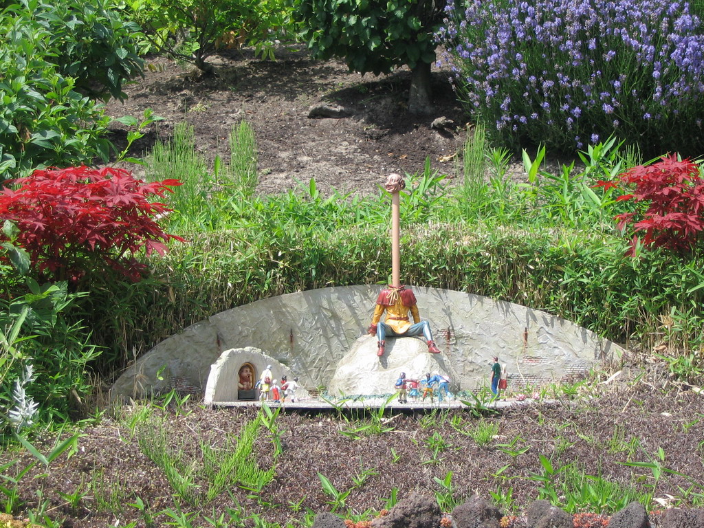 Scale model of Holle Bolle Gijs and Langnek of the Efteling theme park at the Madurodam miniature park