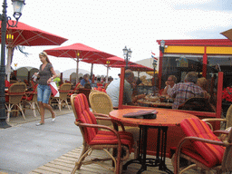 Beach pavilion at the Strandweg street of Scheveningen