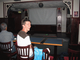 Tim looking at the Final of the World Cup Football 2006 in a pub in the city center