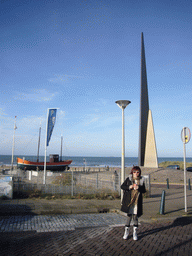 Miaomiao at the seaside in Scheveningen