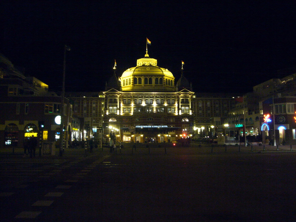 The Kurhaus at Scheveningen, by night