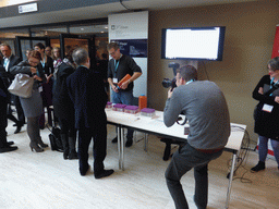 Stands at the HandsOn: Biobanks 2013 conference at the World Forum conference center