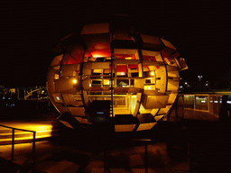 The `Fantasitron` attraction at the Madurodam miniature park, by night