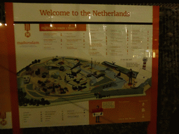 Map of the Madurodam miniature park, by night