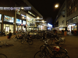 The Grote Marktstraat street, by night