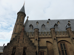Southeast side of the Ridderzaal building at the Binnenhof square