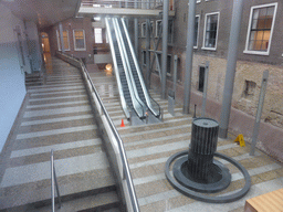 Escalator in the Tweede Kamer building at the Binnenhof square