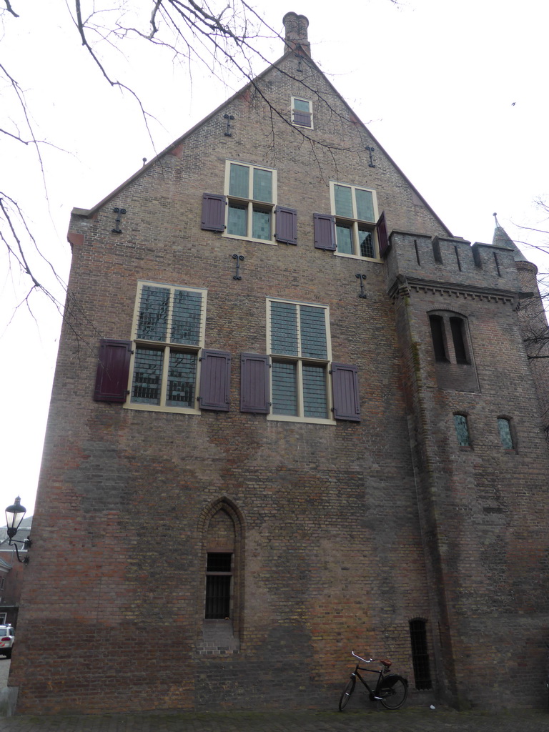 Back side of the Ridderzaal building at the Binnenhof square