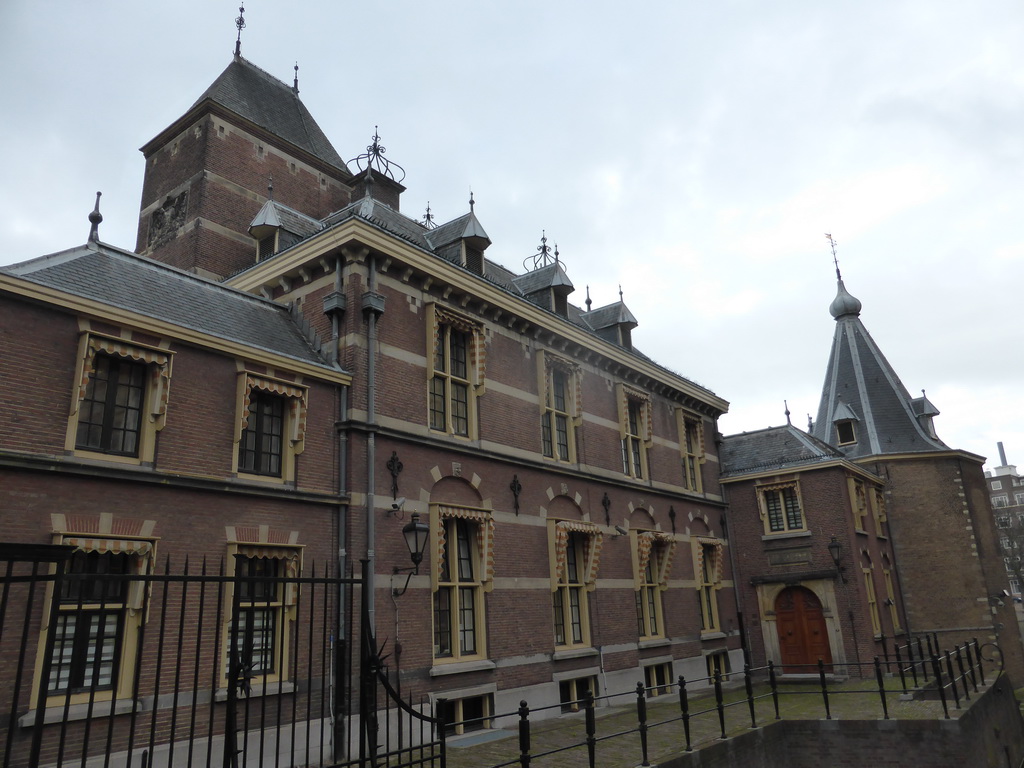 Northeast side of the Binnenhof buildings with the Torentje tower