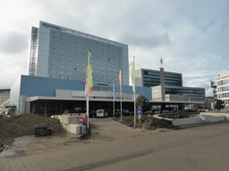 Front of the World Forum conference center at the Churchillplein square