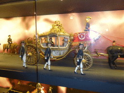 Scale model of the Gouden Koets carriage, in the Ridderzaal building