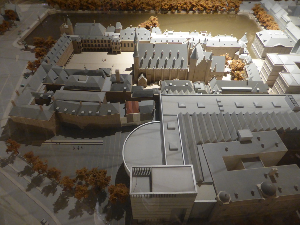 Scale model of the Binnenhof buildings, in the Ridderzaal building