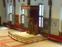 The thrones in the Ridderzaal building