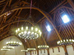 Chandeleers at the roof of the Ridderzaal building
