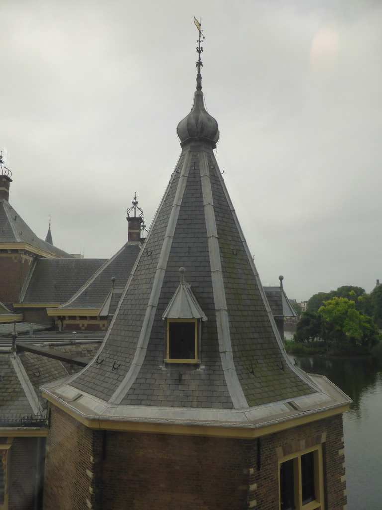 The Torentje tower of the Binnenhof buildings, viewed from the Second Floor of the Mauritshuis museum