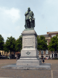 The statue of prince Willem I at the Plein square