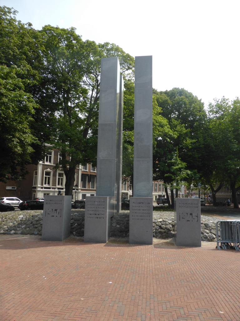 Monument for the Second World War at the Carnegieplein square