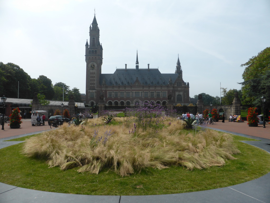 Front of the Peace Palace at the Carnegieplein square
