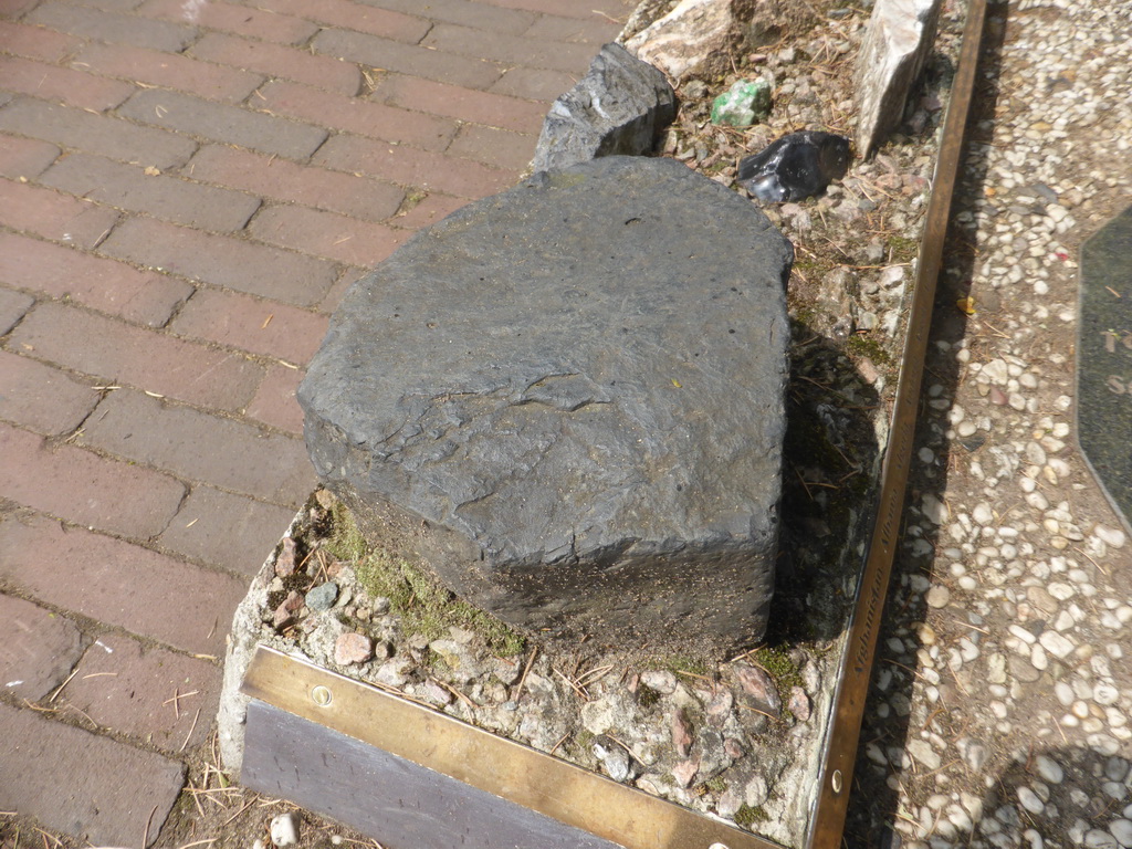 Stone representing the Netherlands at the World Peace Flame at the Carnegieplein square