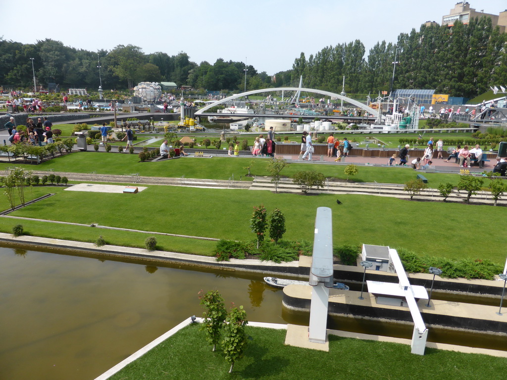 East part op the Madurodam miniature park, viewed from the south road