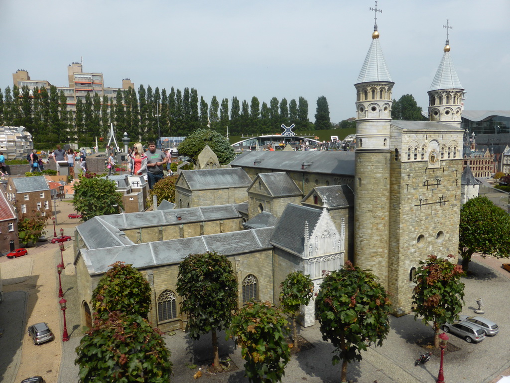 Scale model of the Basilica of Our Lady of Maastricht at the Madurodam miniature park