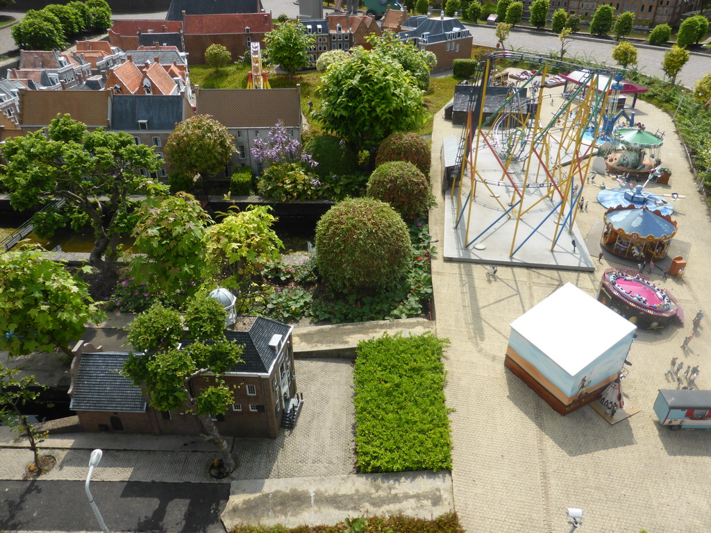 Scale model of a funfair at the Madurodam miniature park