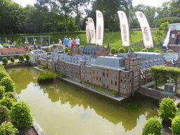 Scale model of the Binnenhof buildings and the Hofvijver pond of The Hague at the Madurodam miniature park