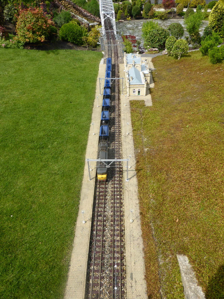 Scale model of a railway at the Madurodam miniature park