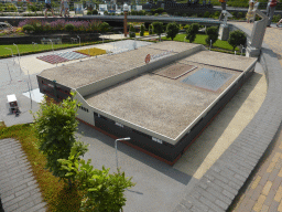 Scale model of the FloraHolland flower auction building of Naaldwijk at the Madurodam miniature park