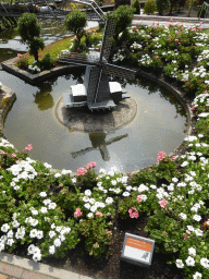 Scale model of a windmill at the Madurodam miniature park