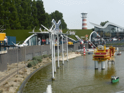 Scale models of wind turbines at the Madurodam miniature park