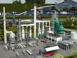 Scale model of the NAM natural gas platform of the province of Groningen at the Madurodam miniature park